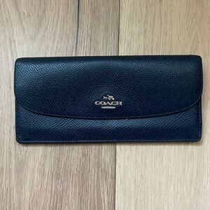 Coach navy blue wallet
